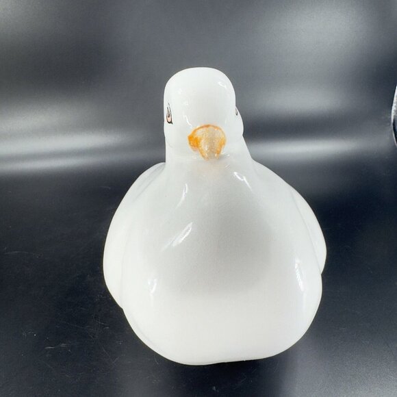 Vintage Italian Art Pottery Ruffled Fluffy Dove Large Hand Painted Pigeon Bird - Picture 4 of 15